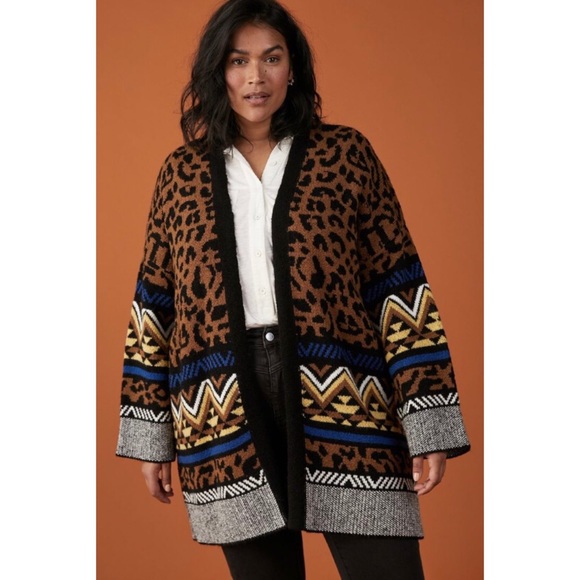 NWT ANTHROPOLOGIE MARSEILLE LEOPARD CARDIGAN - Picture 8 of 9